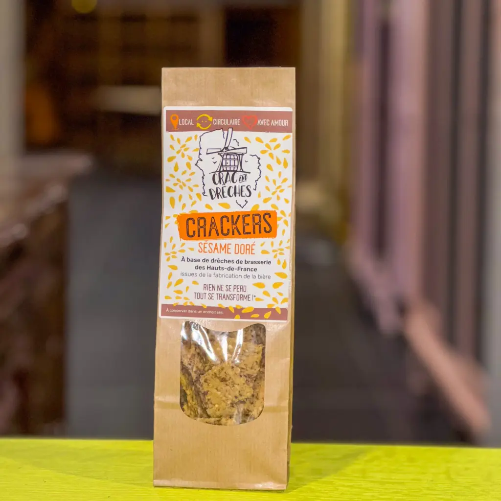 Crackers au Sésame doré - Crac & Drêches