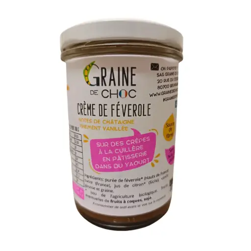 Crème de Féverolle note de Châtaigne finement vanillé - Graine de choc